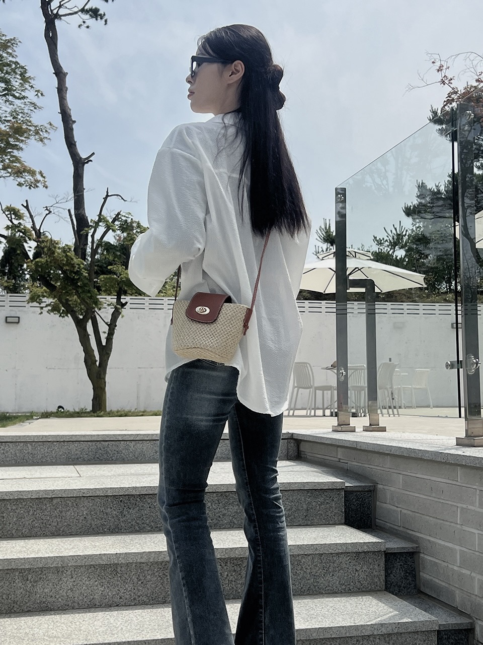Medium Buckle Flap Mini Crossbody Bag (2 colors)