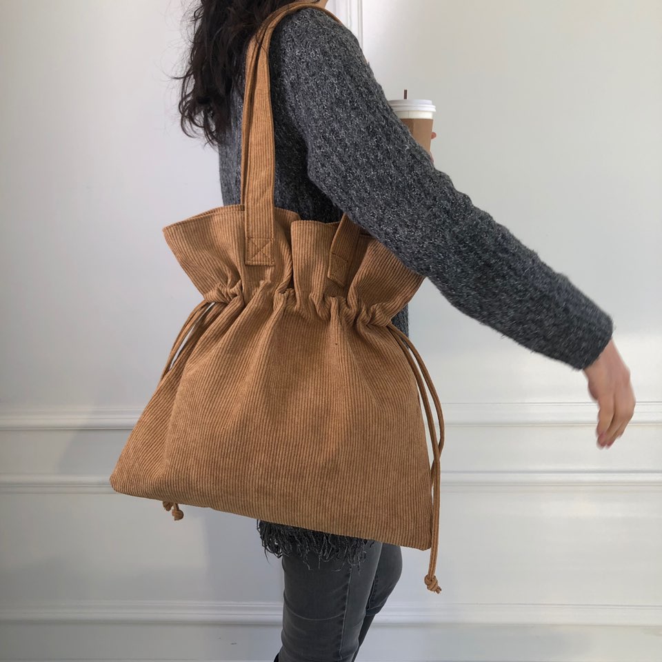 Corduroy Big Shoulder Eco Bag