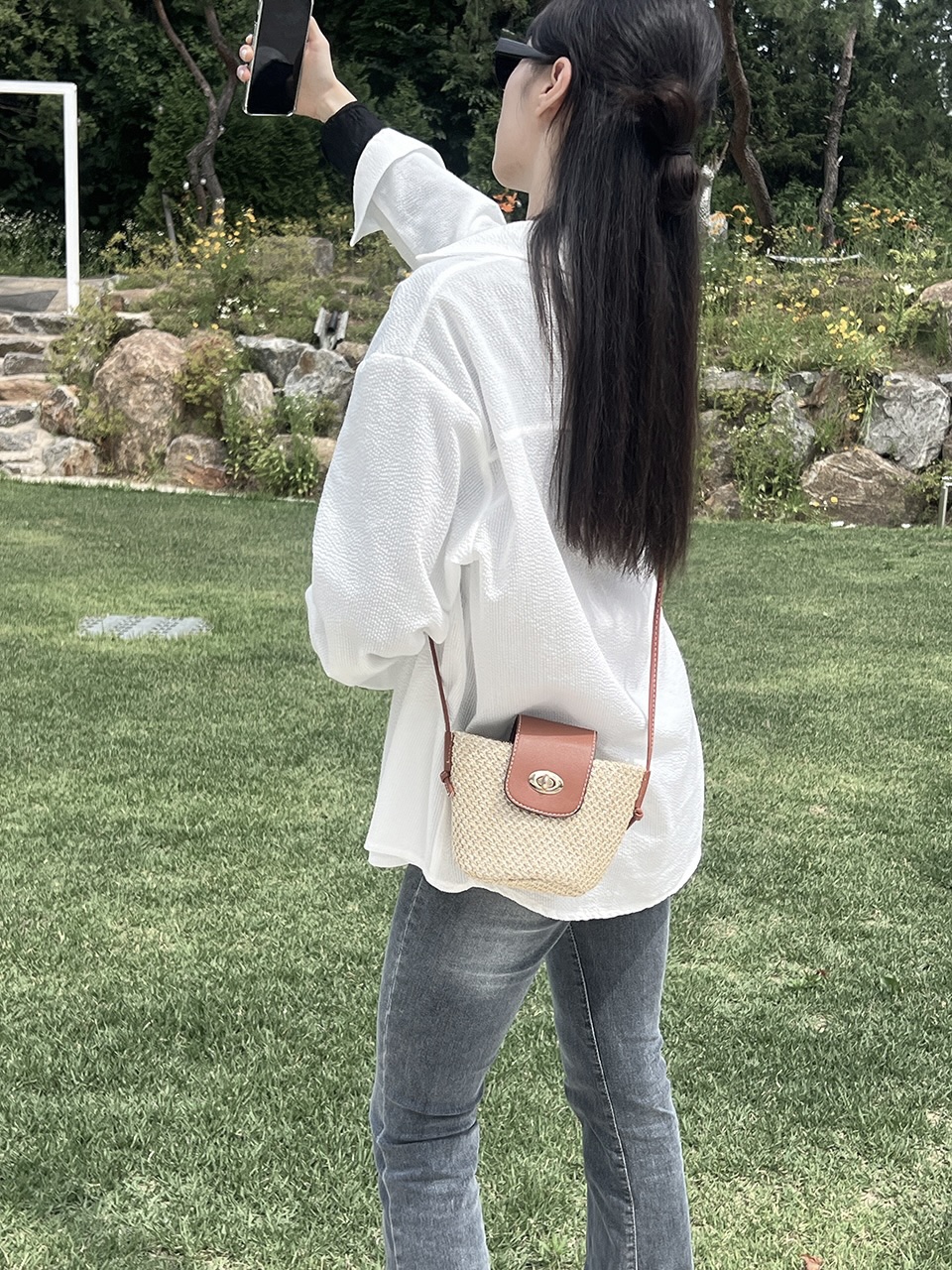 Medium Buckle Flap Mini Crossbody Bag (2 colors)