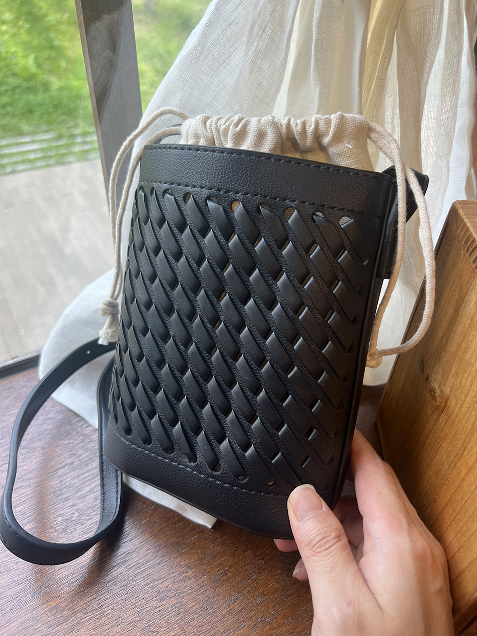 Bali Weaving Net Mini Shoulder Bag