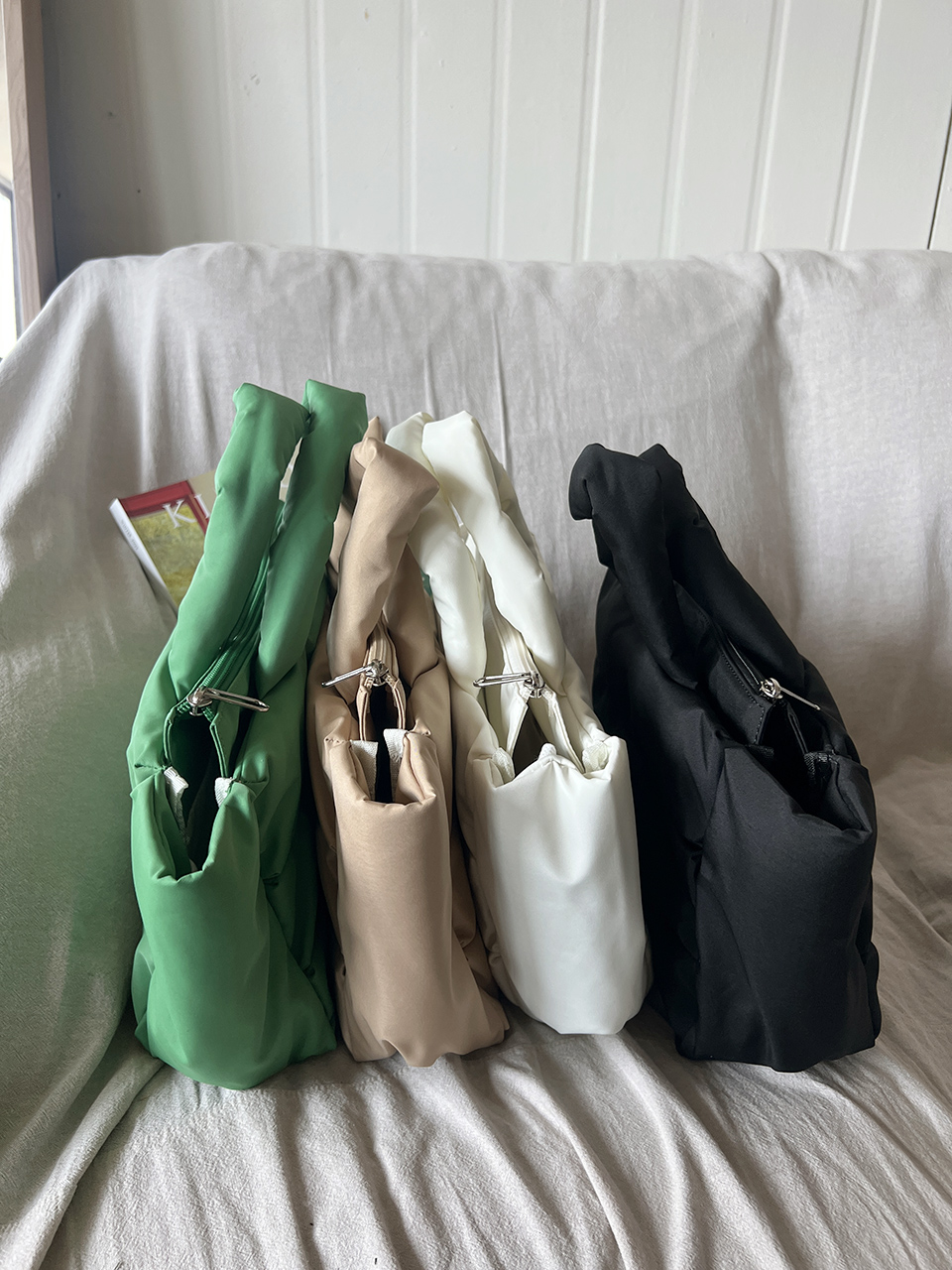 High-pressure quilted mini Boston bag