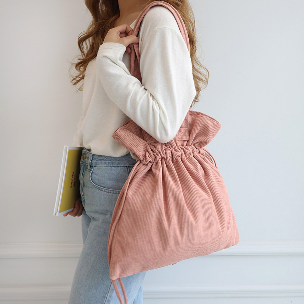 Corduroy Big Shoulder Eco Bag