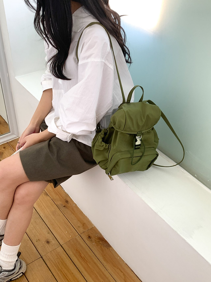 Casual nylon mini backpack