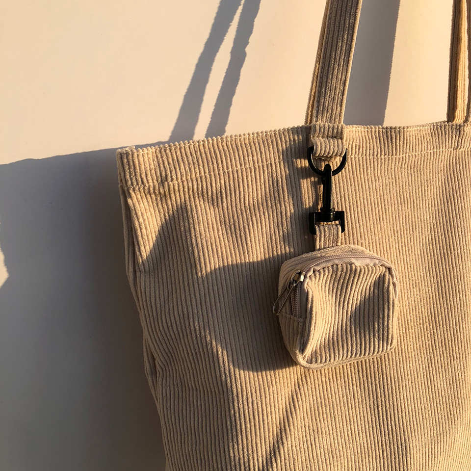 Corduroy eco bag