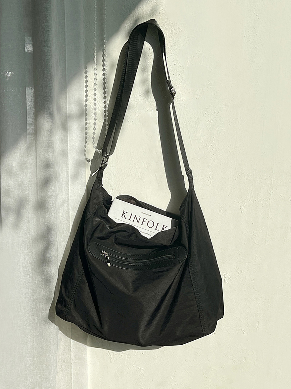 Nylon Zipper Big Cloth Eco Bag (4 colors)