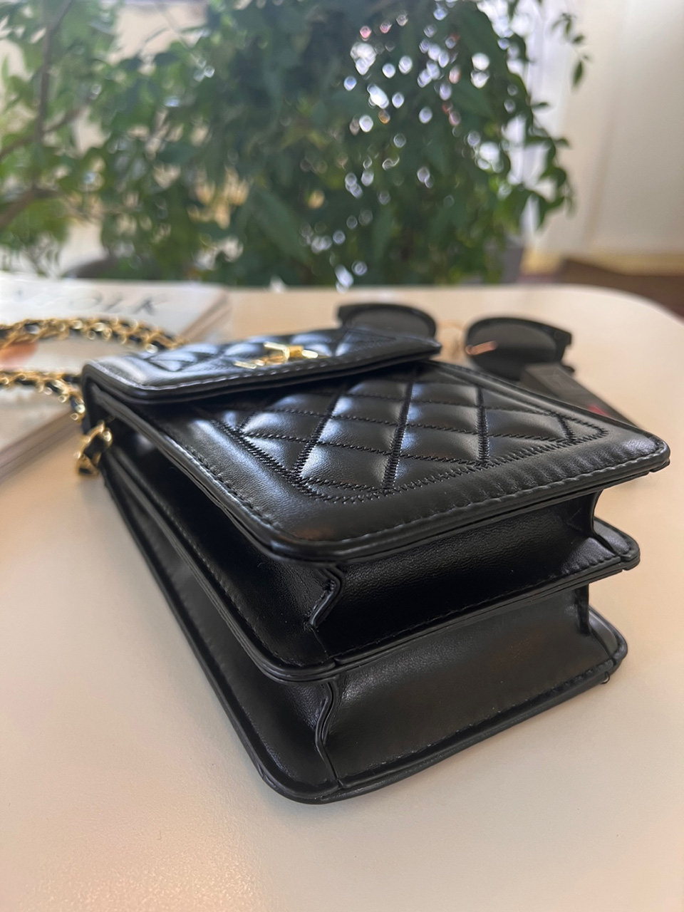 Lotia Quilted Square Chain Mini Shoulder Bag (2 colors)