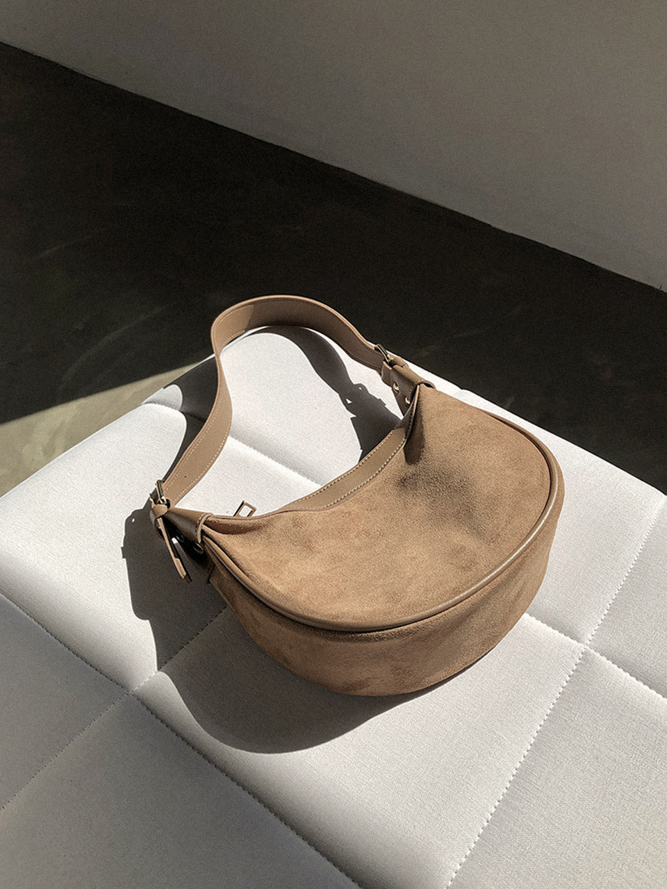 Suede mini shoulder bag