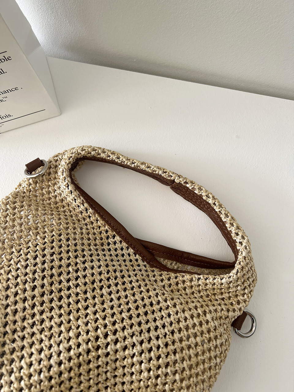 Sevier Rattan 2-Way Summer Mini Tote Bag