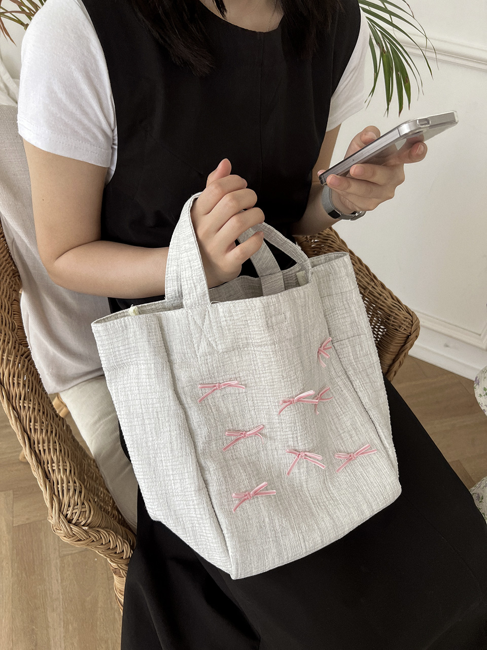 Ribbon Ballet Core Tote Bag