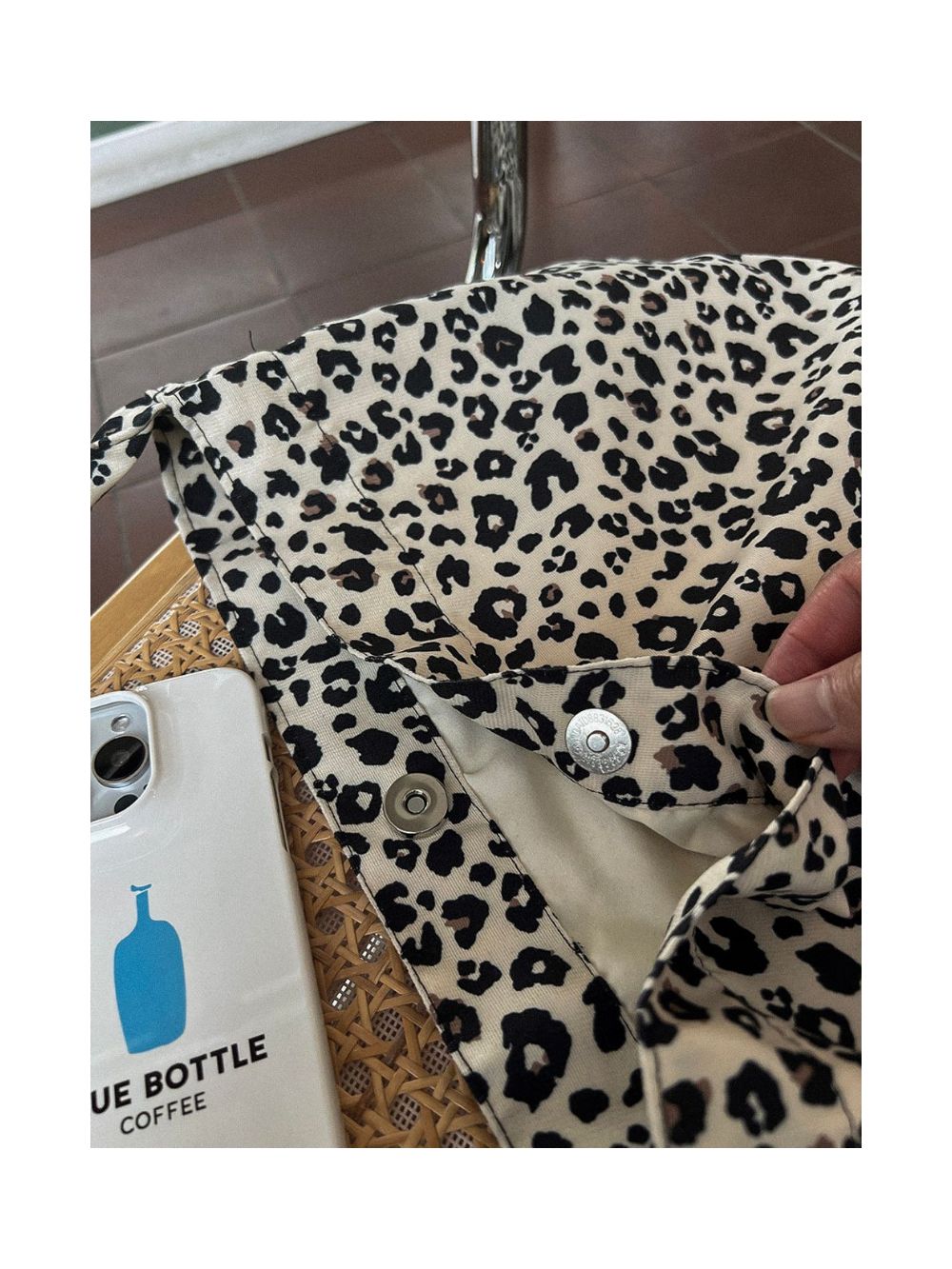 Leopard print eco bag