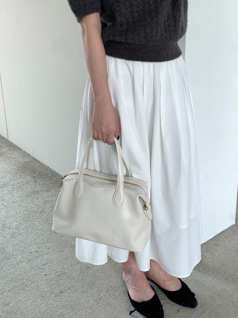 Enamel Square Tote Bag (4 colors)