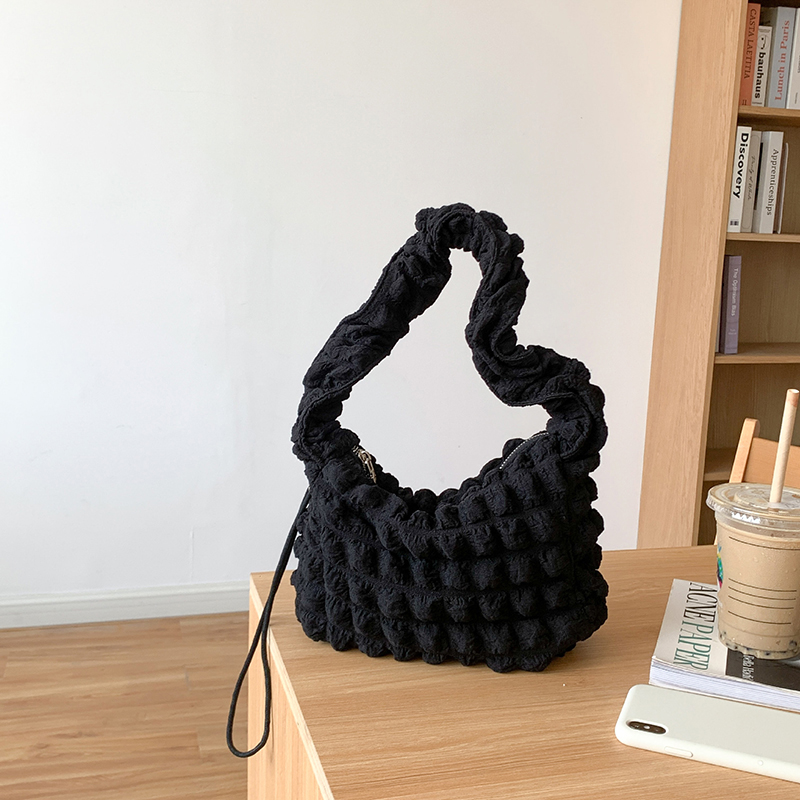 Bubble Shirring Quilted Mini Shoulder Bag
