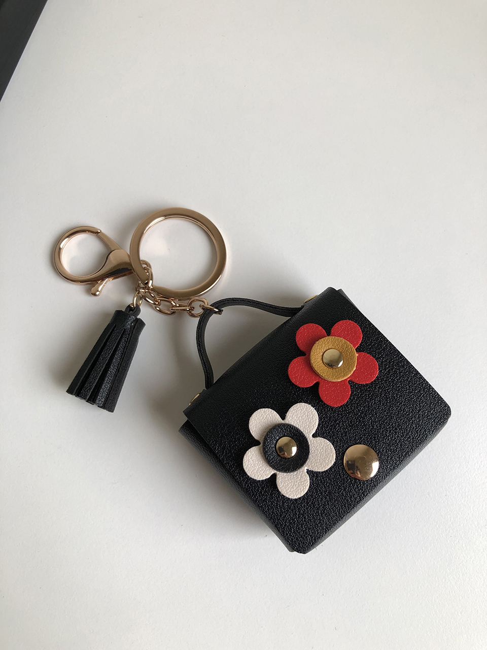 Flower AirPods Case Mini Bag Keyring (5 colors)