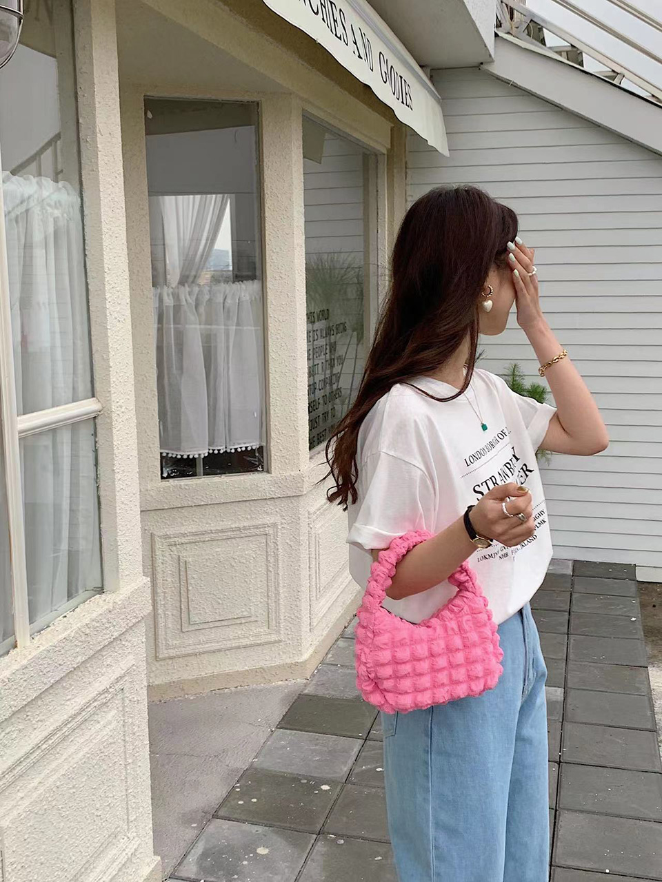 Bubble Quilted Mini Tote Bag