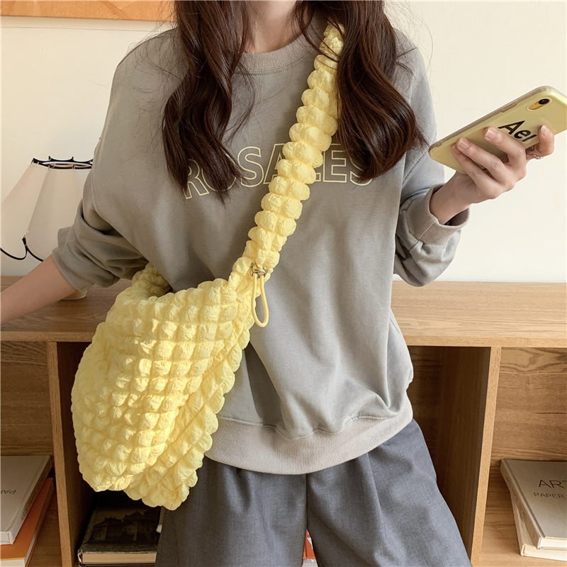 Bubble Quilted Shoulder Bag
