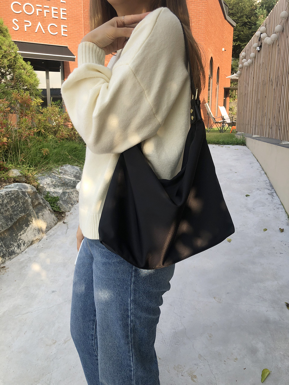 [Waterproof] Shoulder Eco Bag (3 colors)