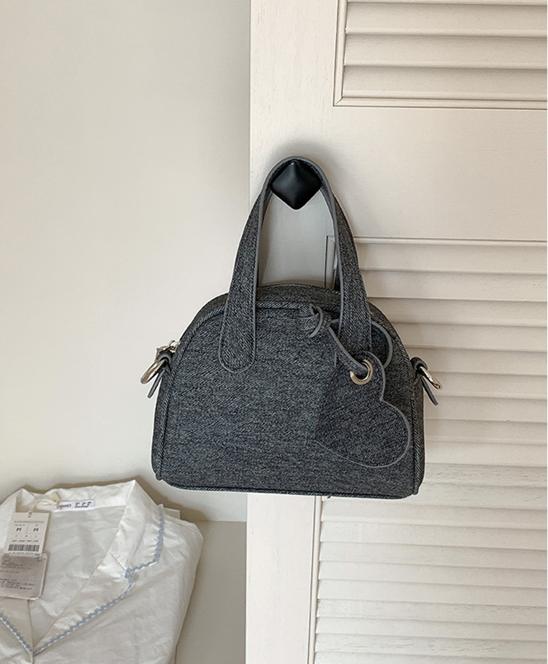 [Denim] Heart Keyring Mini Tote Bag (3 colors)