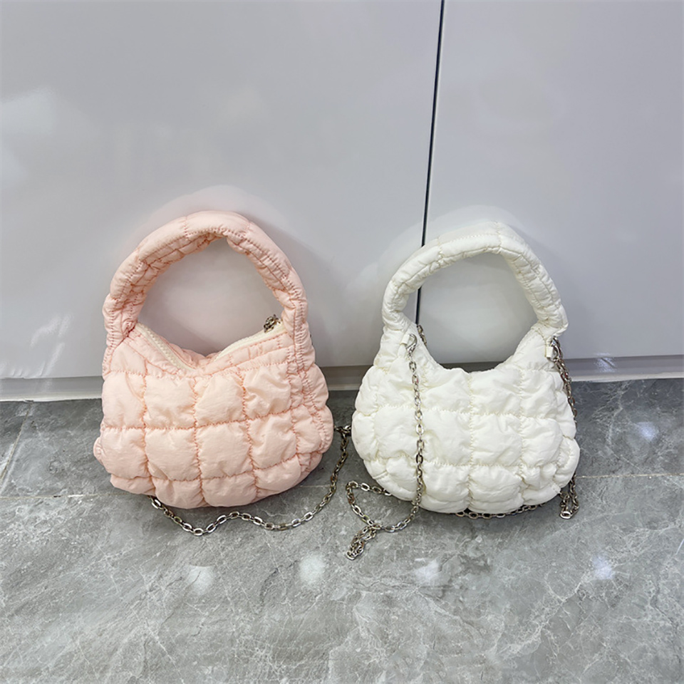 Twoyou Quilted Chain Mini Tote Bag