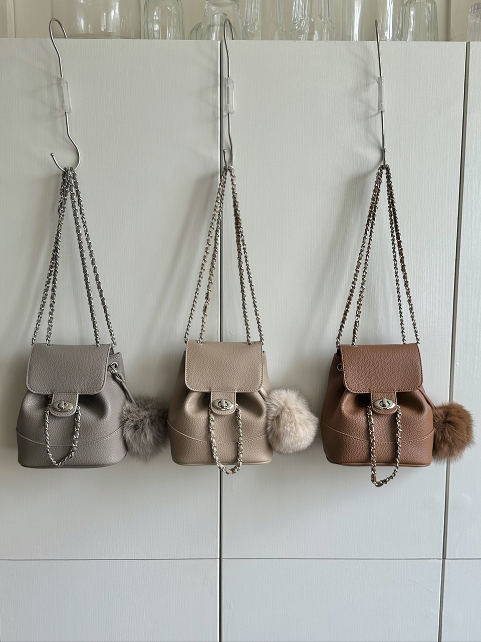 [Fur Keychain Included] Boel Mini Chain Shoulder Bag