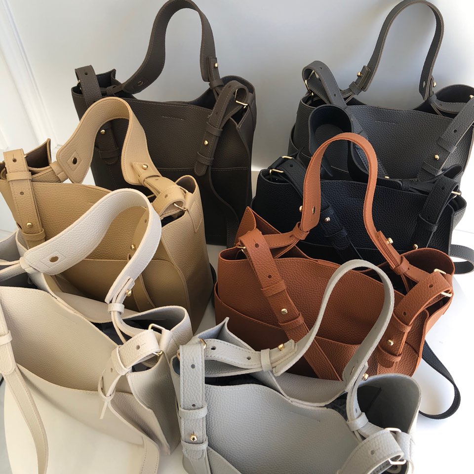 Two-way Big Cross Bucket Bag (7 colors)