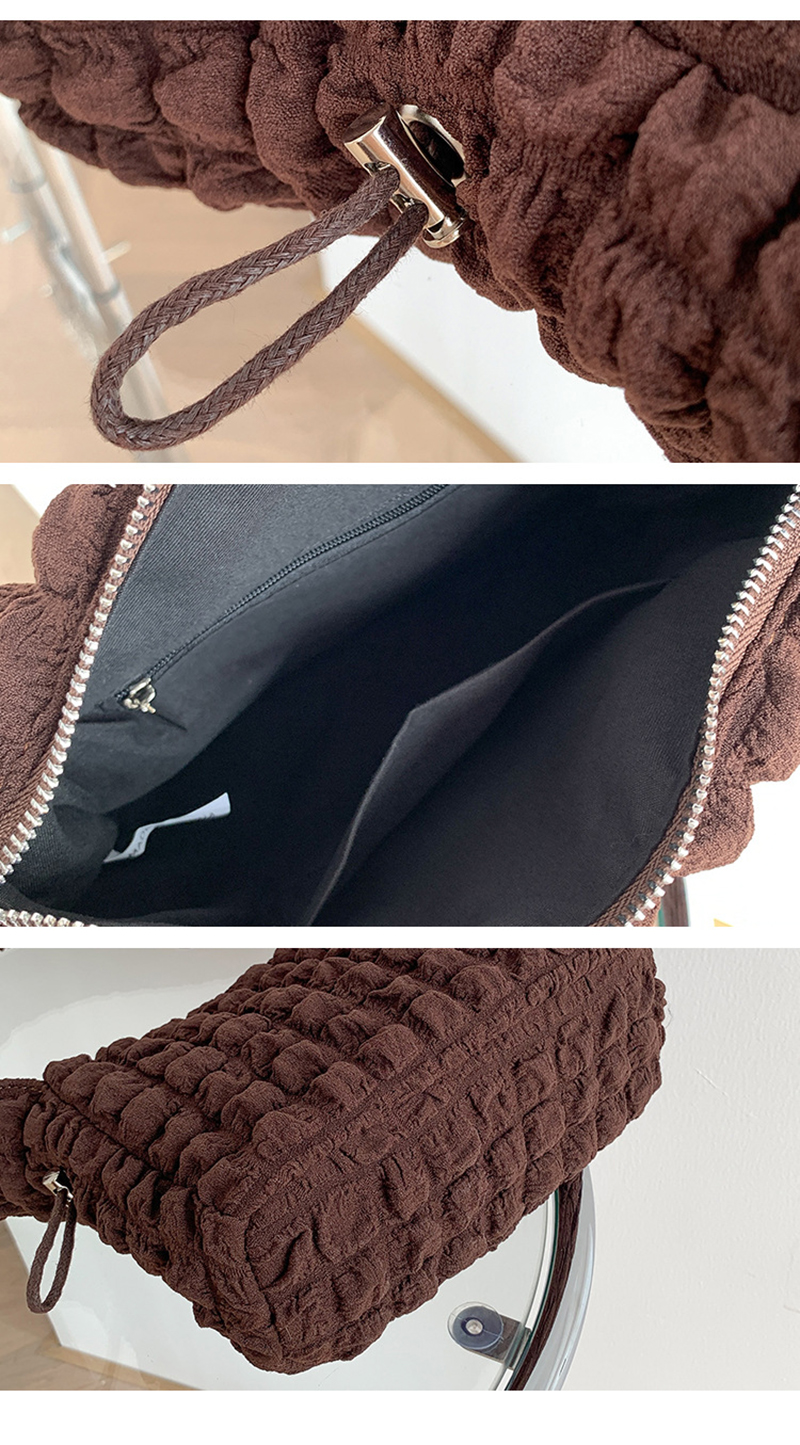 Bubble Shirring Quilted Mini Shoulder Bag