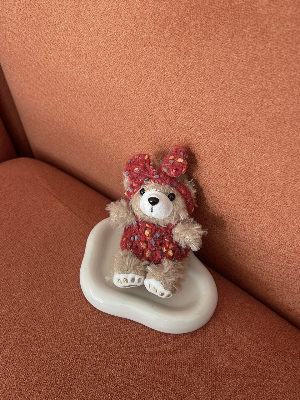 Teddy bear doll charm