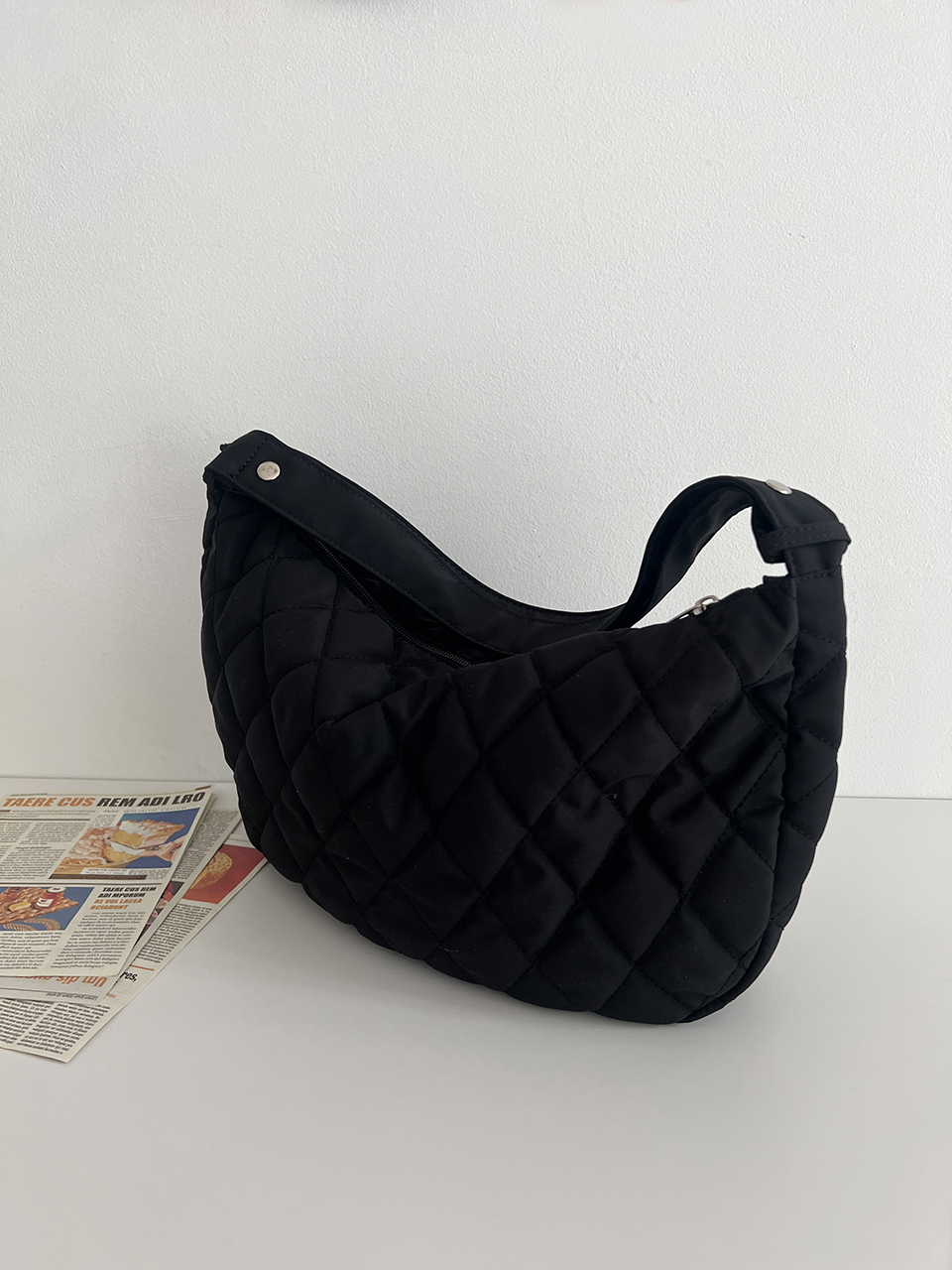 Quilted Down Shoulder Bag (4 colors)