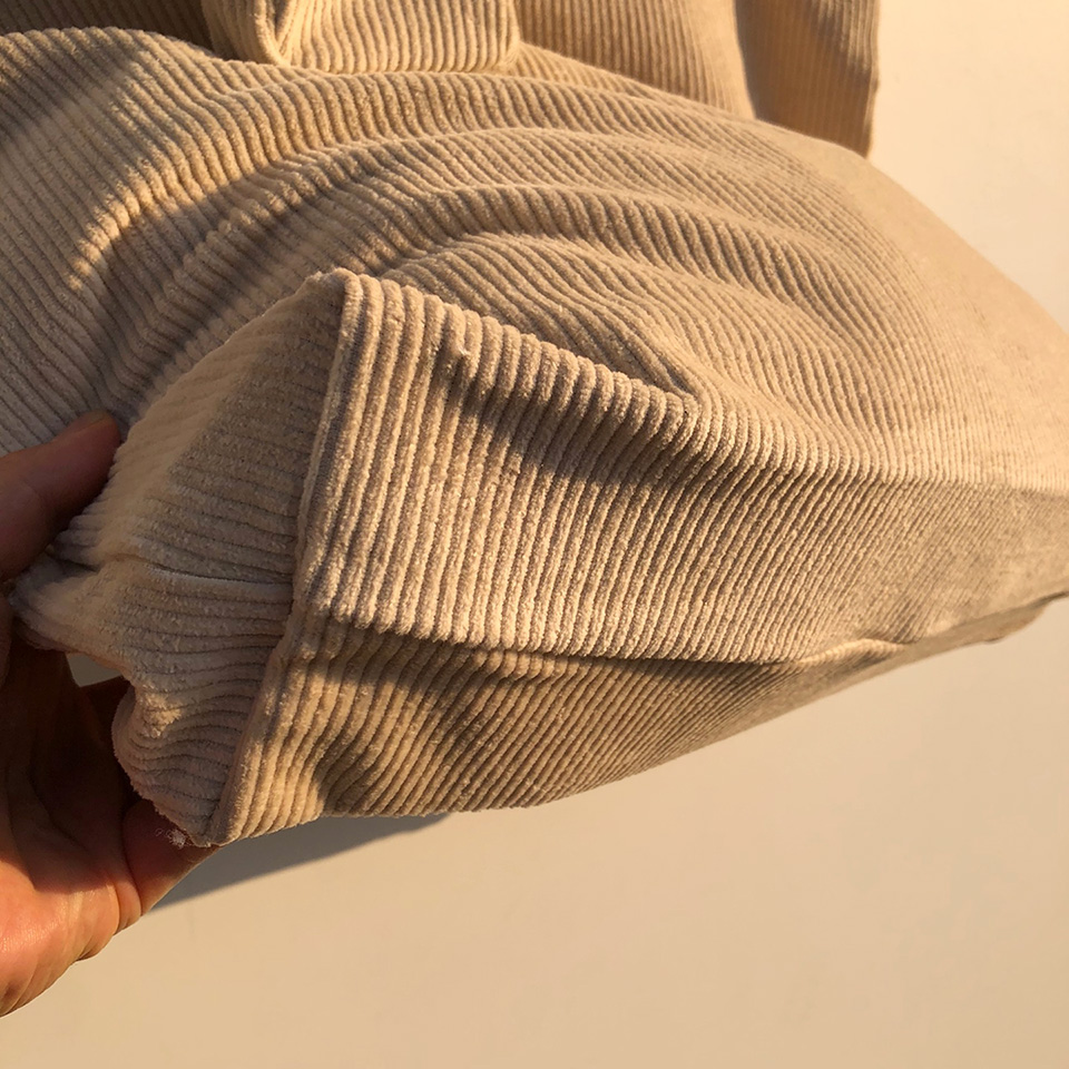 Corduroy eco bag