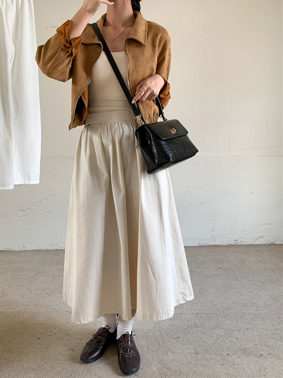 Square buckle tote bag (6 colors)