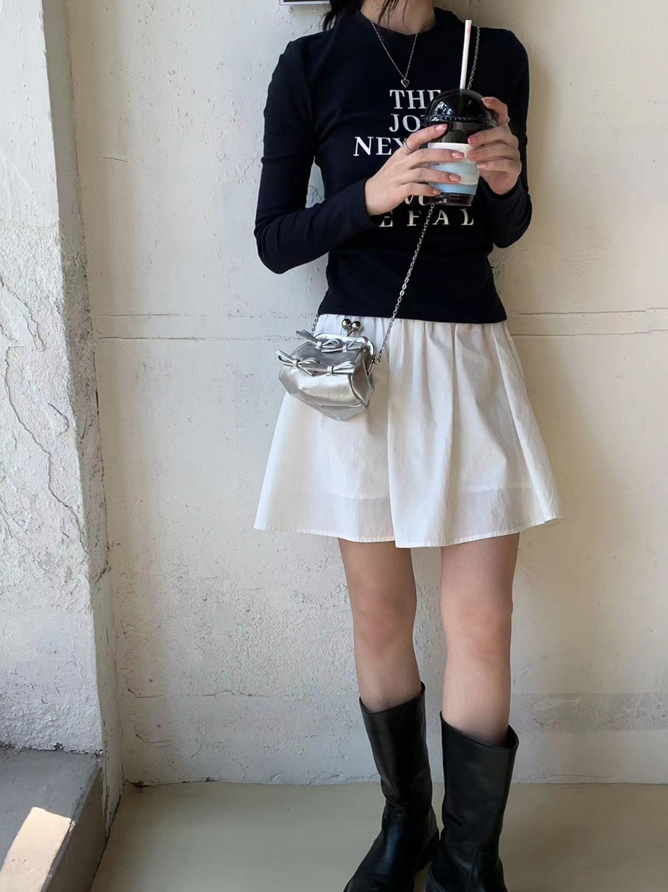 Ribbon 2-Way Chain Mini Crossbody Bag (2 Strap Types)
