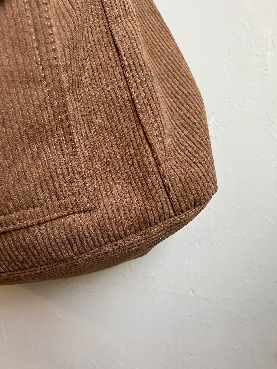 Corduroy Pocket Big Cross Eco Bag (6 colors)