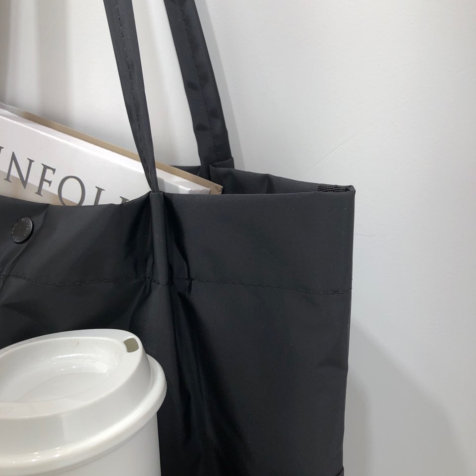 [Waterproof] Twill Two-Pocket Shopper Bag