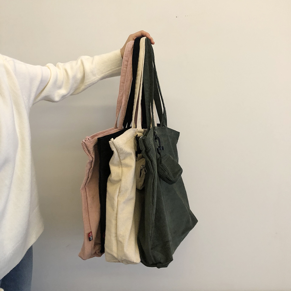 Corduroy eco bag
