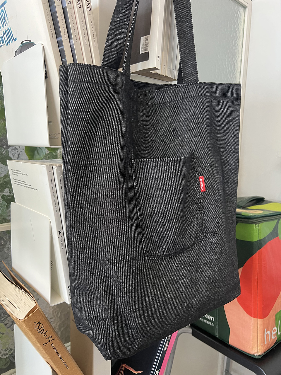 Denim Pocket Oversized Eco Bag