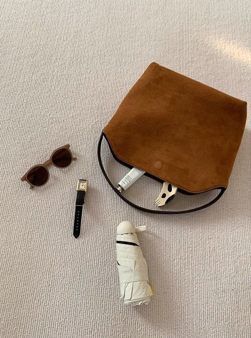 Suede bag