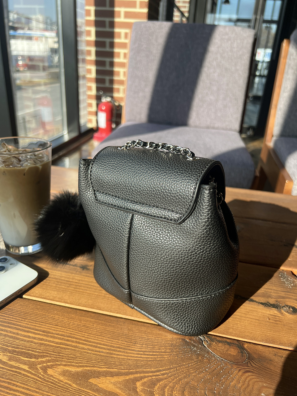 [Fur Keychain Included] Boel Mini Chain Shoulder Bag