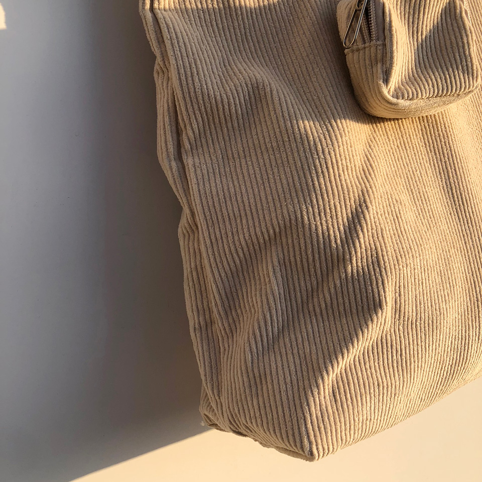 Corduroy eco bag