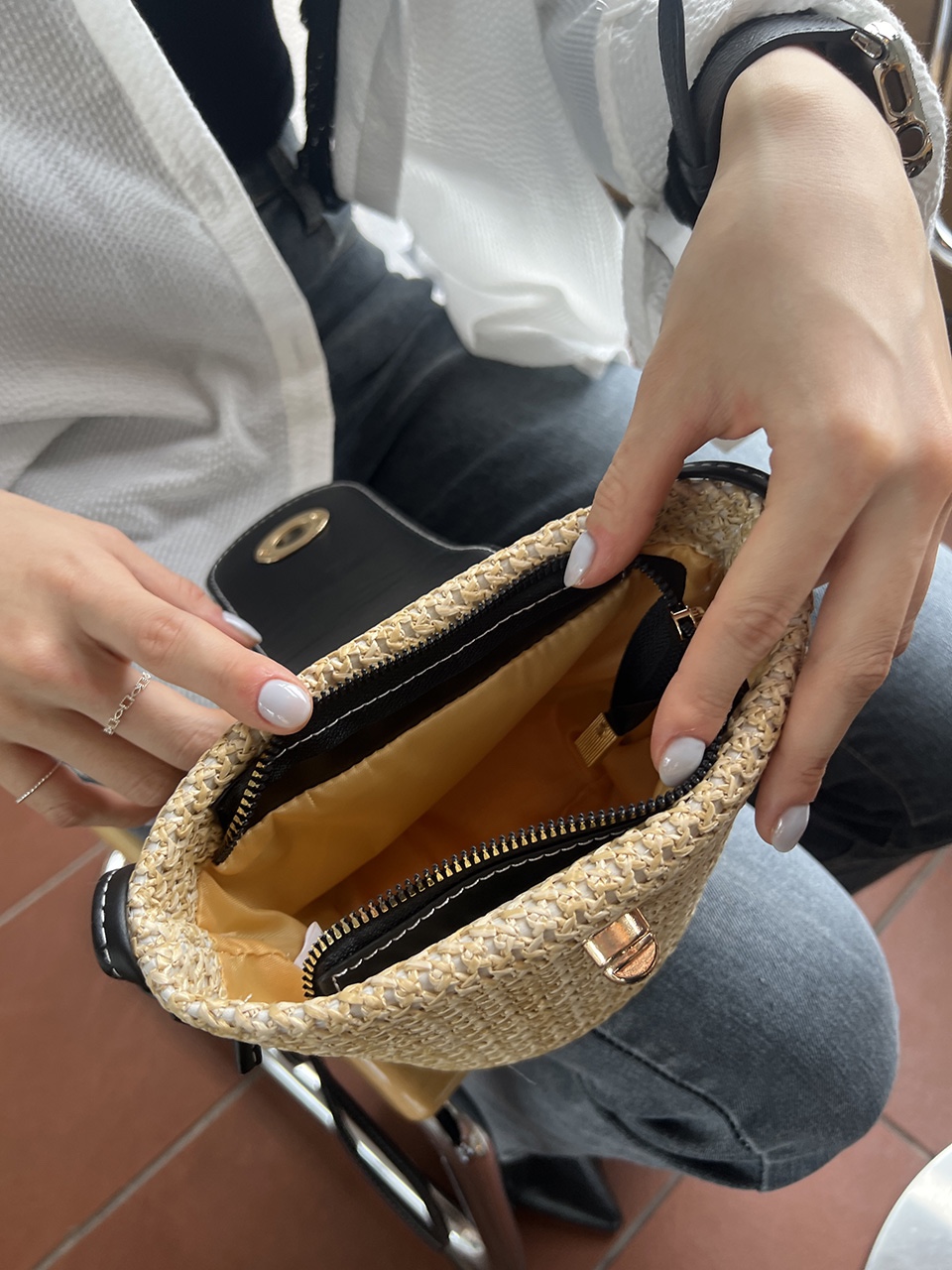 Medium Buckle Flap Mini Crossbody Bag (2 colors)