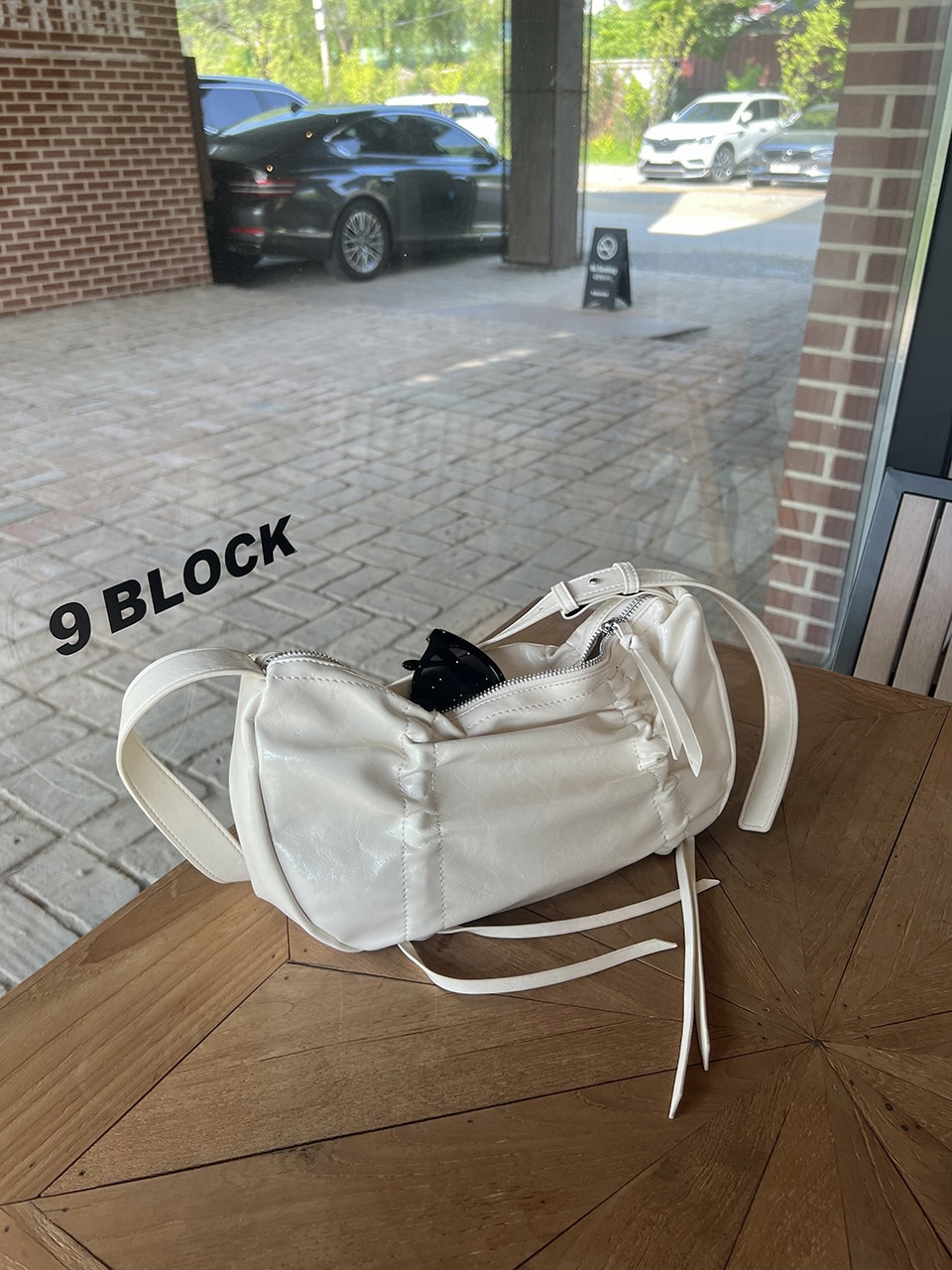 Ribbon Shirring Ballet Core Shoulder Bag (4 colors)