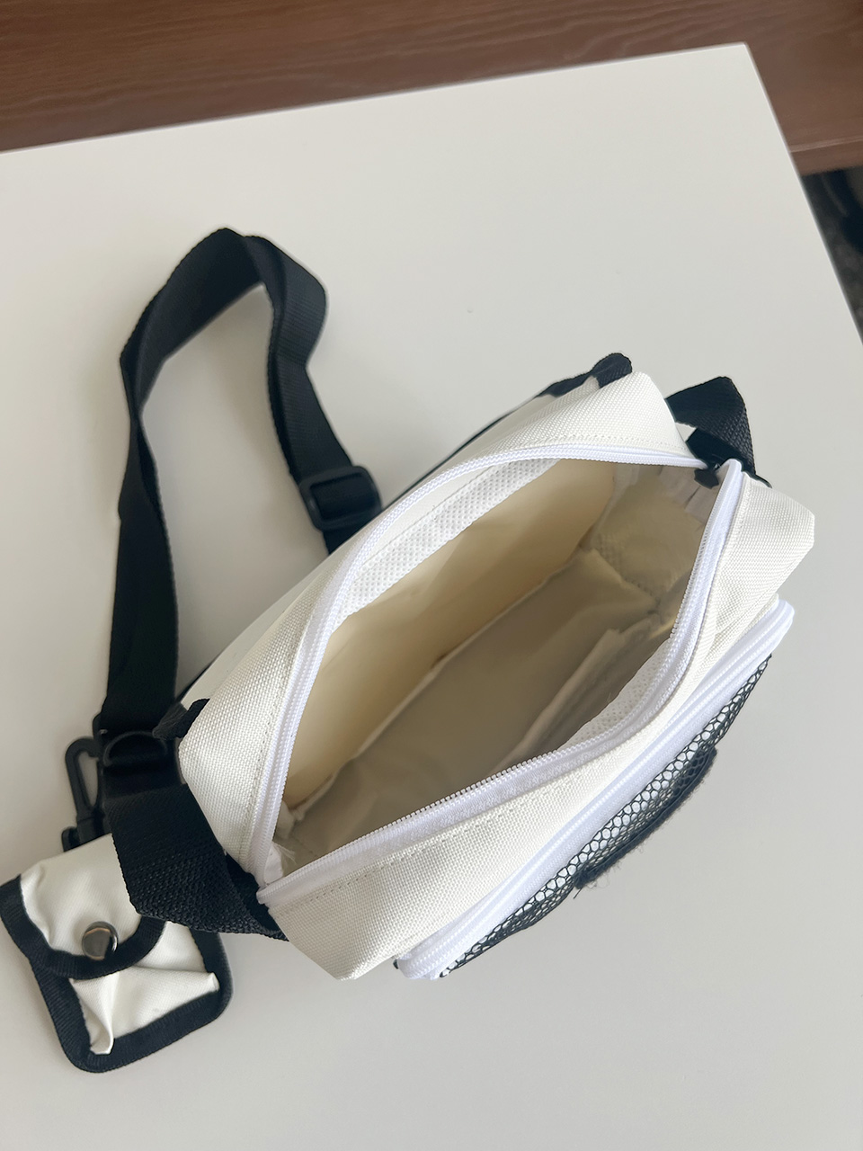 Canvas Zipper Mini Shoulder Bag