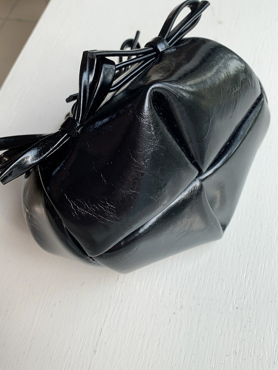 Ribbon 2-Way Chain Mini Crossbody Bag (2 Strap Types)