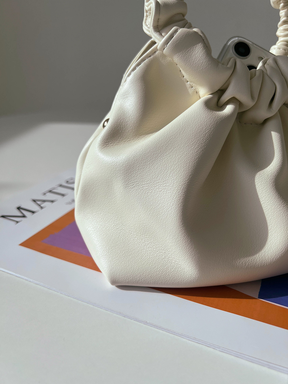 Andaz Shirred Mini Flame Chain Bag