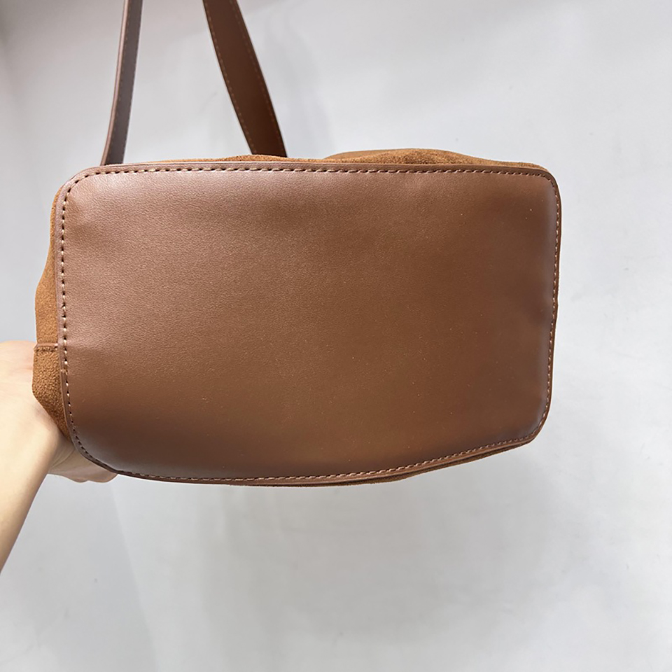 Suede Buckle Big Tote Bag/Shoulder Bag