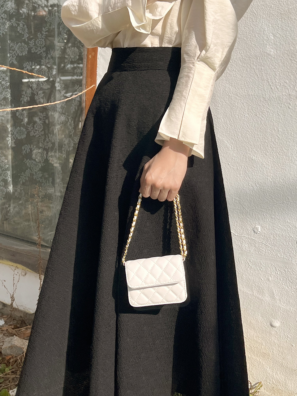 Lotia Quilted Mini Chain Crossbody Bag (2 colors)