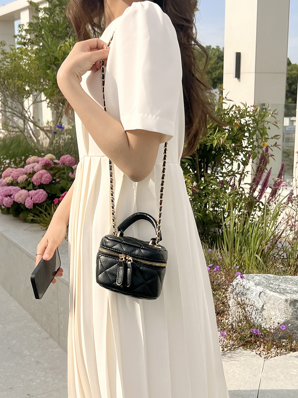 Mini Quilted Chain Crossbody Bag (4 colors)