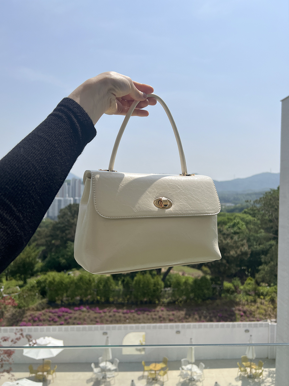 Square buckle tote bag (6 colors)