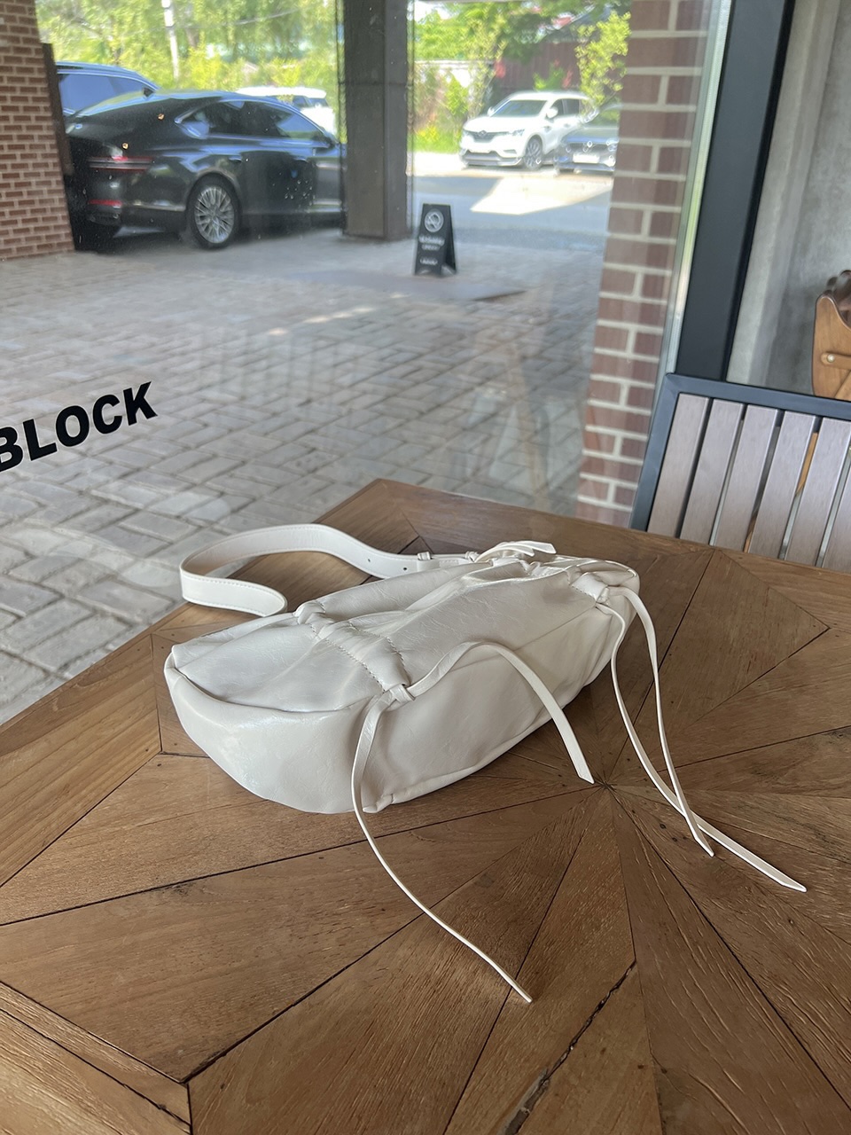 Ribbon Shirring Ballet Core Shoulder Bag (4 colors)