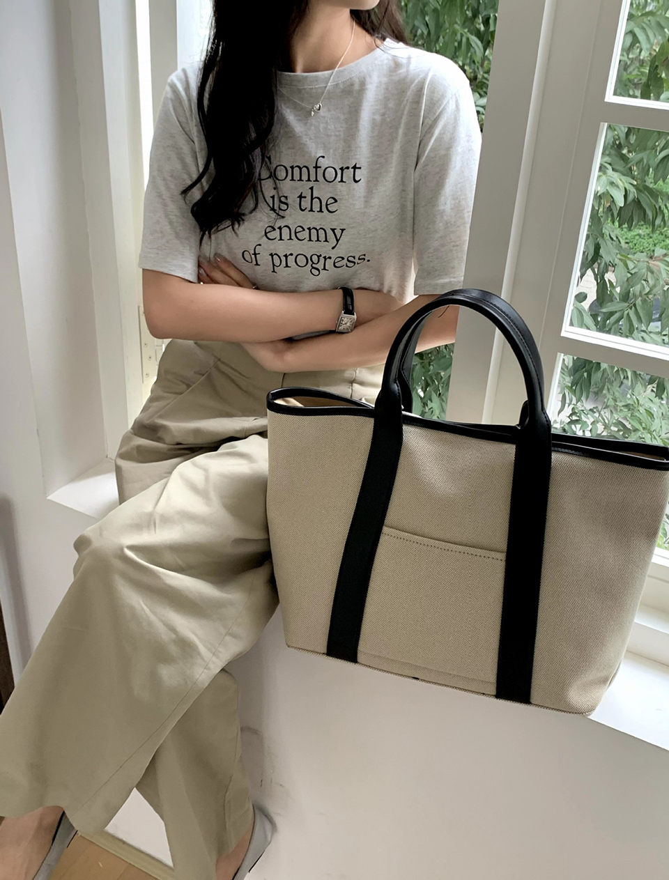Pocket tote bag (3 colors)