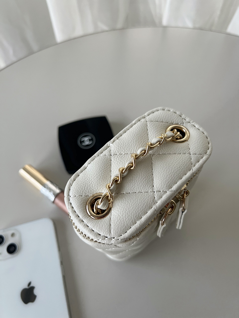 Sienna Quilted Square Mini Chain Bag