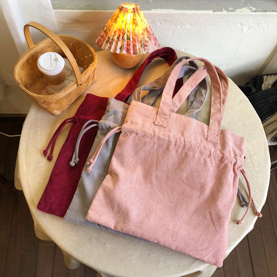 Corduroy Big Shoulder Eco Bag
